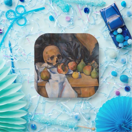 Paul Cezanne - Stillleben mit Skull Pappteller (Party)