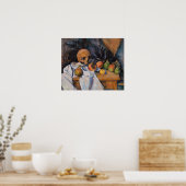 Paul Cezanne - Stillleben mit Skull Poster (Küche)