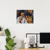 Paul Cezanne - Stillleben mit Skull Poster (Heimbüro)