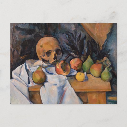Paul Cezanne - Stillleben mit Skull Postkarte (Vorderseite)