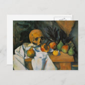 Paul Cezanne - Stillleben mit Skull Postkarte (Vorne/Hinten)