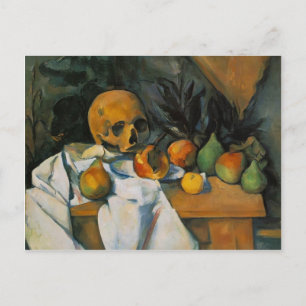 Paul Cezanne - Stillleben mit Skull Postkarte