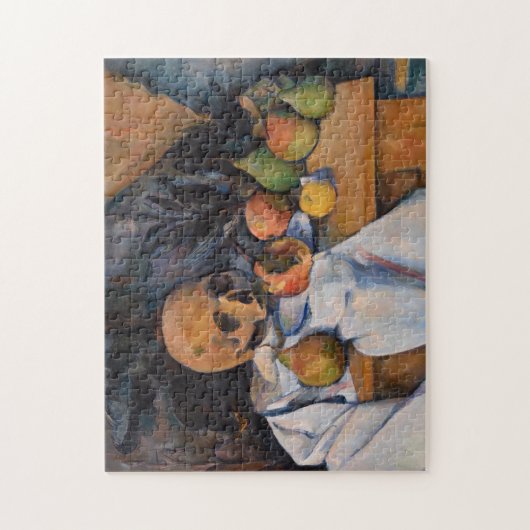 Paul Cezanne - Stillleben mit Skull Puzzle (Vertikal)