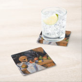 Paul Cezanne - Stillleben mit Skull Rechteckiger Pappuntersetzer (Vor Ort)