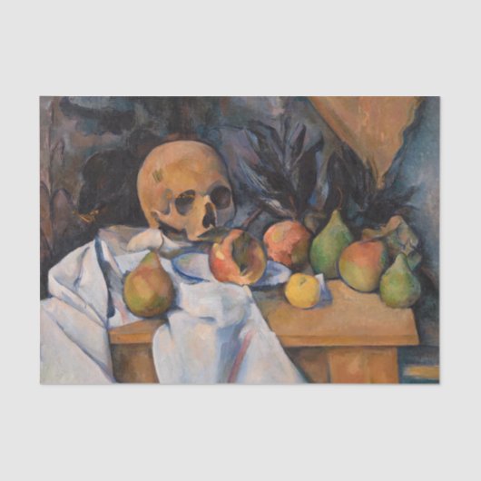 Paul Cezanne - Stillleben mit Skull Seidenpapier (Vorderseite)