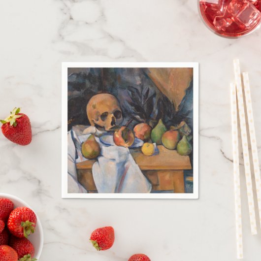 Paul Cezanne - Stillleben mit Skull Serviette (Beispiel)
