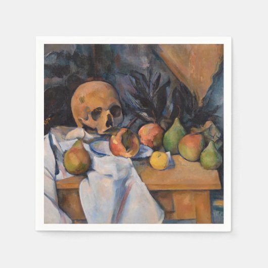 Paul Cezanne - Stillleben mit Skull Serviette (Vorderseite)