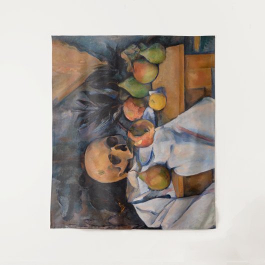 Paul Cezanne - Stillleben mit Skull Wandteppich (Vorderseite)