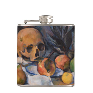 Paul Cezanne - Stillleben mit Totenkopf Flachmann
