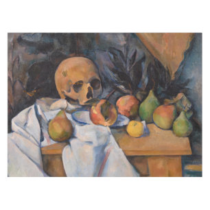 Paul Cezanne - Stillleben mit Totenkopf Tischdecke