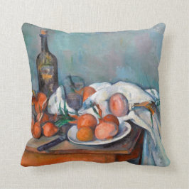 Paul Cézanne, Stillleben mit Zwiebeln und einer Kissen