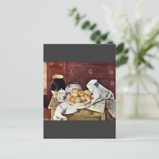 Paul Cezanne - Stillleben Postkarte (Stehend Vorderseite)