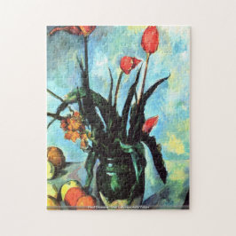 Paul Cezanne - Stillleben-Vase mit Tulpen Puzzle