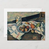 Paul Cezanne | Stillleben von Pfirsichen und Birne Postkarte (Vorne/Hinten)