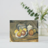 Paul Cezanne - Straw-Trimmed Vase, Sugar Bowl Postkarte (Stehend Vorderseite)