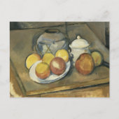 Paul Cezanne - Straw-Trimmed Vase, Sugar Bowl Postkarte (Vorderseite)