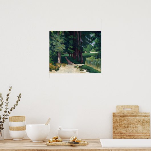 Paul Cézanne The Avenue im Jas de Bouffan Poster (Küche)