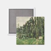 Paul Cezanne | The Poplars, c.1879-82 Magnet (Vorderseite/Rückseite)