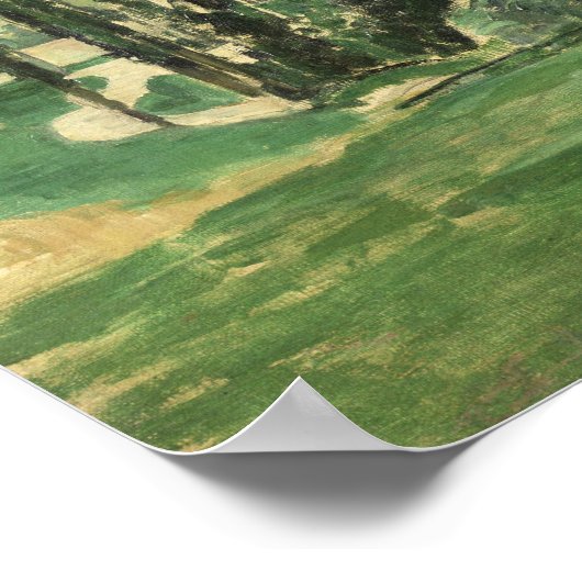 Paul Cezanne | The Poplars, c.1879-82 Poster (Ecke)