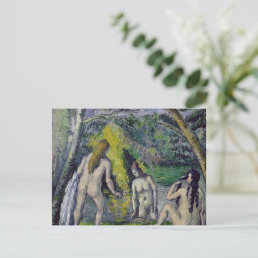 Paul Cezanne | The Three Bathers, c.1879-82 Postkarte (Stehend Vorderseite)