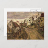 Paul Cezanne | The Village Road, Auvers, c.1872-73 Postkarte (Vorne/Hinten)