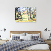 Paul Cezanne Trees Houses Near Jas de Bouffan Leinwanddruck (Insitu (Schlafzimmer))