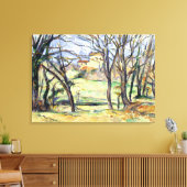 Paul Cezanne Trees Houses Near Jas de Bouffan Leinwanddruck (Insitu (Wohnzimmer))