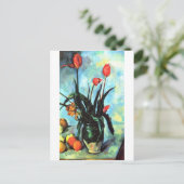 Paul Cezanne - Vase of Tulips Postkarte (Stehend Vorderseite)