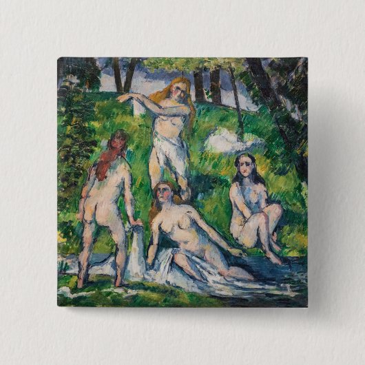 Paul Cezanne - Vier Badende Button (Vorderseite)