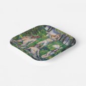Paul Cezanne - Vier Badende Pappteller (Gewinkelt)