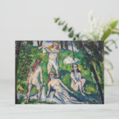 Paul Cezanne - Vier Bathers Einladung (Stehend Vorderseite)