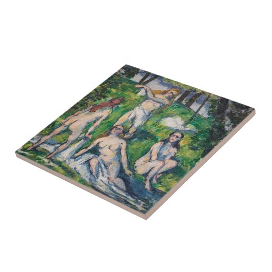 Paul Cezanne - Vier Bathers Fliese (Seite)