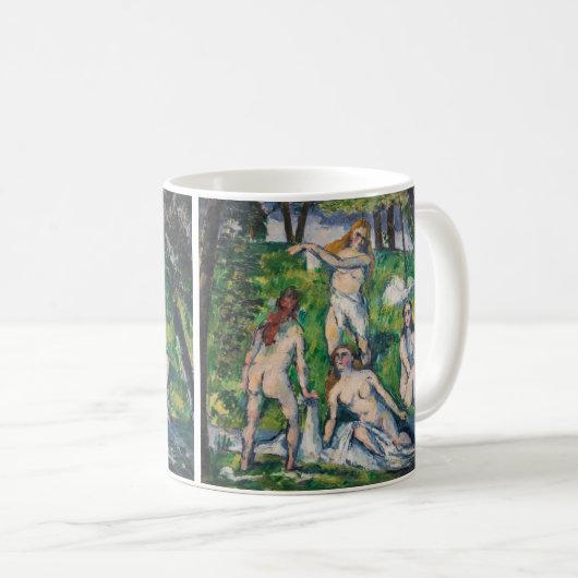 Paul Cezanne - Vier Bathers Kaffeetasse (VorderseiteRechts)