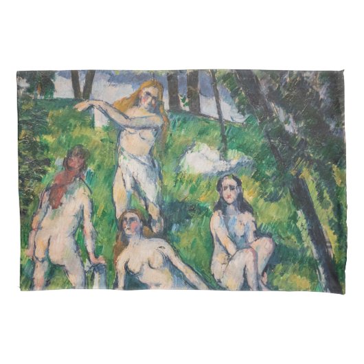 Paul Cezanne - Vier Bathers Kissenbezug (Vorderseite)