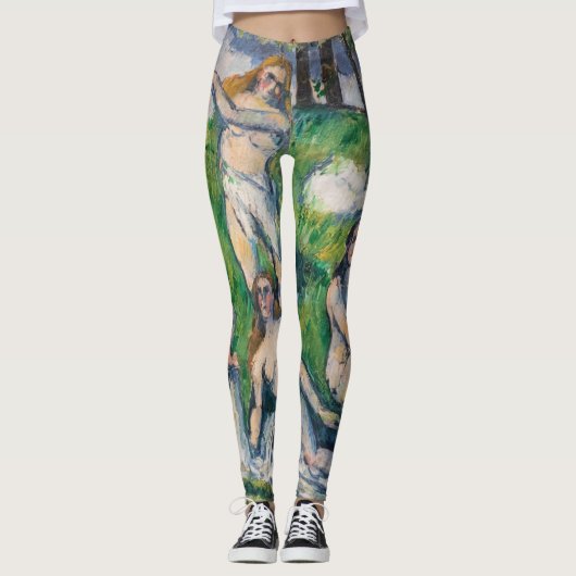 Paul Cezanne - Vier Bathers Leggings (Vorderseite)