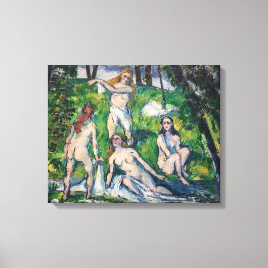 Paul Cezanne - Vier Bathers Leinwanddruck (Vorderseite)