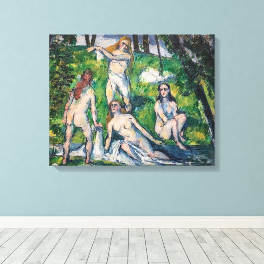 Paul Cezanne - Vier Bathers Leinwanddruck (Insitu (Holzboden))