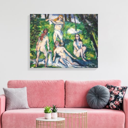 Paul Cezanne - Vier Bathers Leinwanddruck (Insitu (Wohnzimmer))
