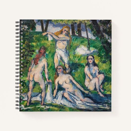 Paul Cezanne - Vier Bathers Notizblock (Vorderseite)