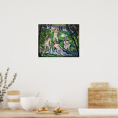 Paul Cezanne - Vier Bathers Poster (Küche)