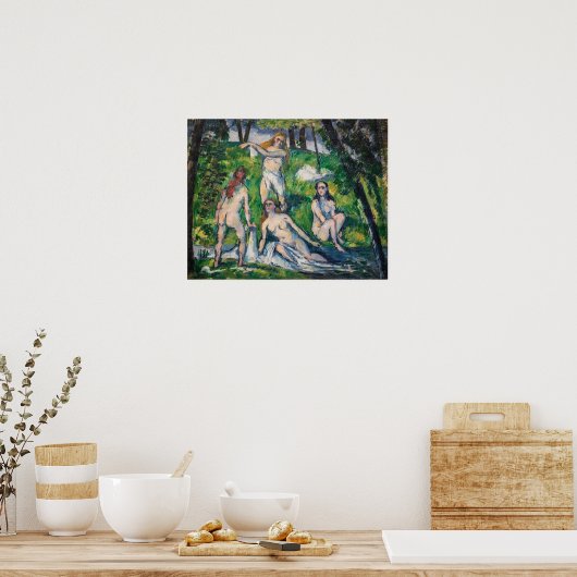 Paul Cezanne - Vier Bathers Poster (Küche)