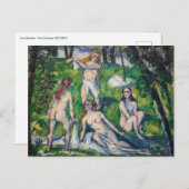 Paul Cezanne - Vier Bathers Postkarte (Vorne/Hinten)