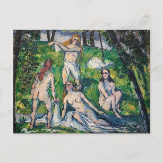 Paul Cezanne - Vier Bathers Postkarte (Vorderseite)
