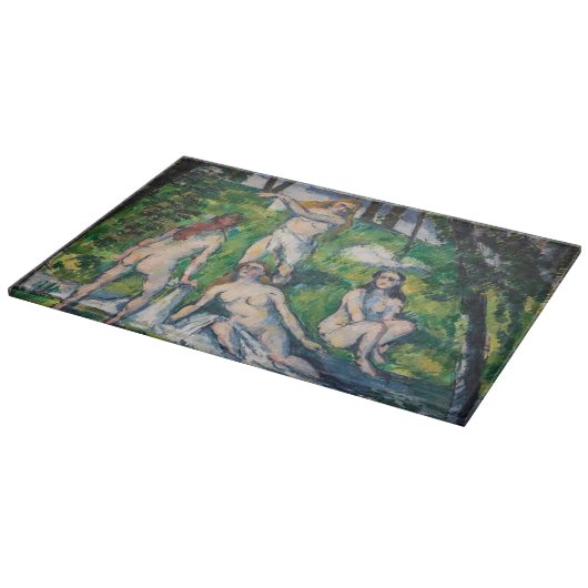 Paul Cezanne - Vier Bathers Schneidebrett (Ecke)