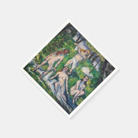 Paul Cezanne - Vier Bathers Serviette (Ecke)