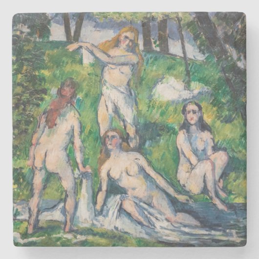 Paul Cezanne - Vier Bathers Steinuntersetzer (Vorderseite)