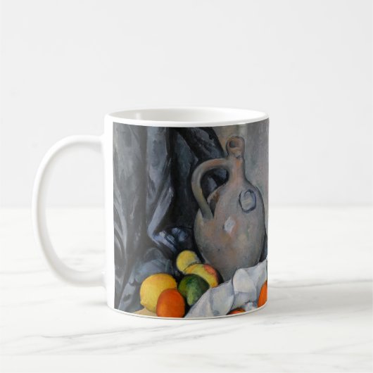 Paul Cezanne - Vorhang, Jug und Fruchtschale Kaffeetasse (Links)