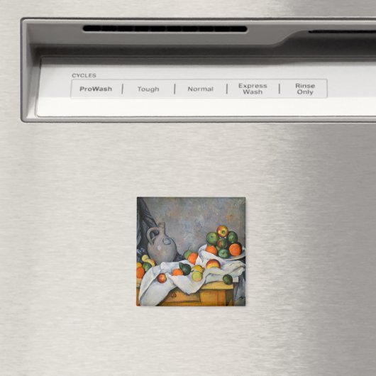 Paul Cezanne - Vorhang, Jug und Fruchtschale Magnet (In Situ (Geschirrspüler))