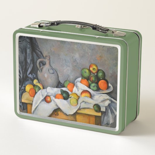 Paul Cezanne - Vorhang, Jug und Fruchtschale Metall Brotdose (Rückseite)