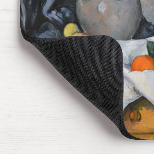 Paul Cezanne - Vorhang, Jug und Fruchtschale Mousepad (Ecke)